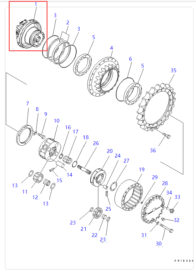 PC200-7 行走马达 PC200-7 Cables