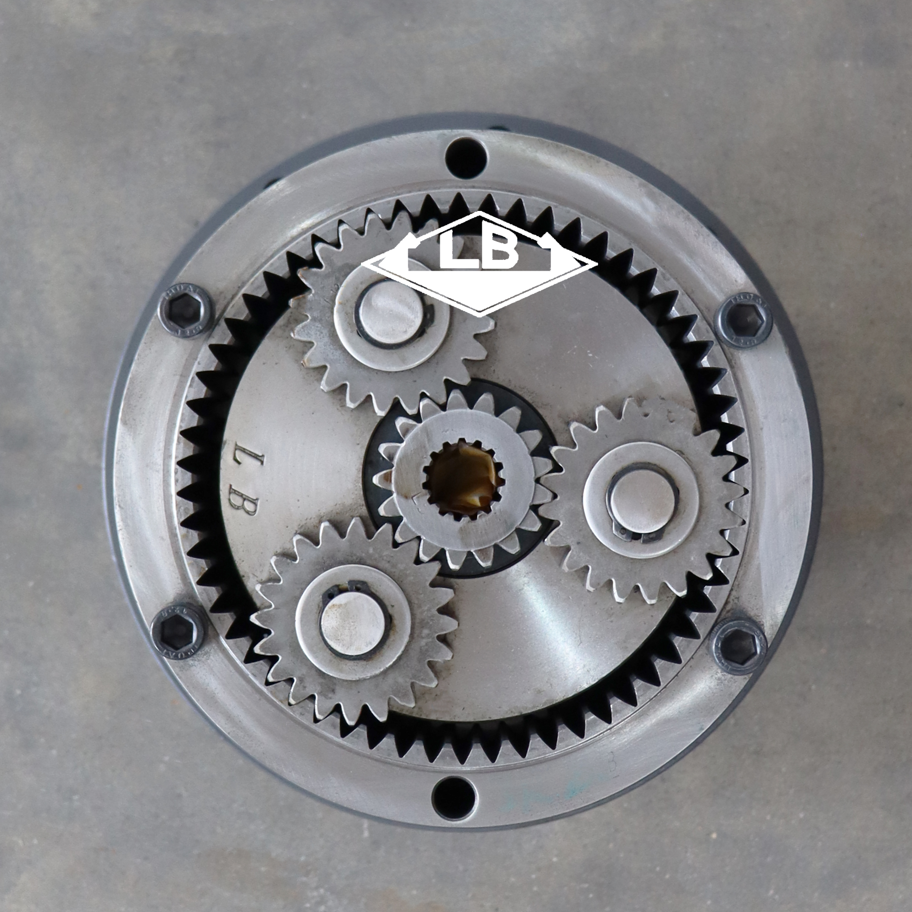 SK60-5 engranaje de reducción de swing YR32W00002F1 SK60-5 Swing Gearbox para excavadora Kobleco