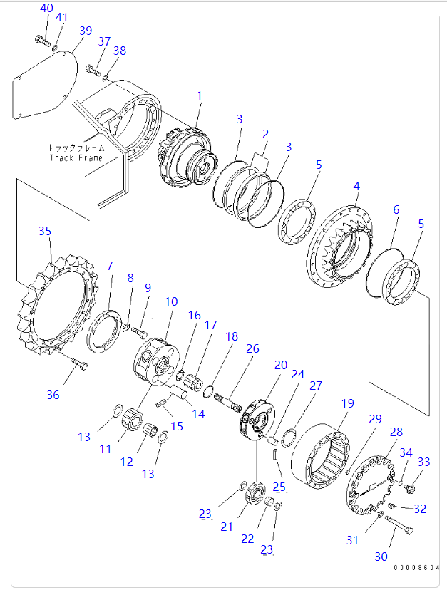 PC200-8 PC200-7 行走总成