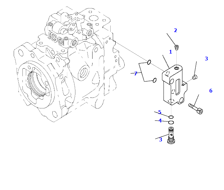 WB93,WB97液压泵（5）