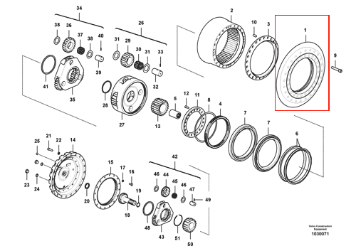 EC480 行走驱动盘