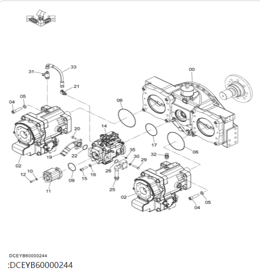 ZX900LCH-6A 液压泵
